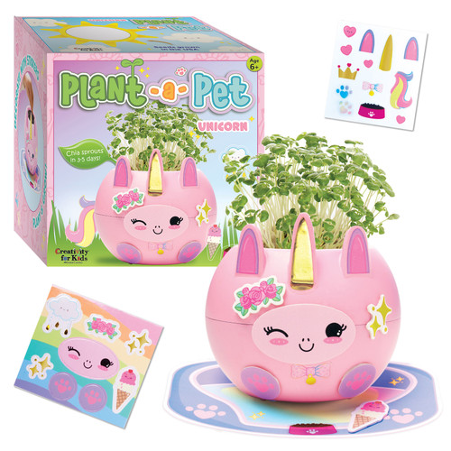 6 Pack - Creativity for Kids Plant-a-Pet Kit-Unicorn - 5A0029Z0-1GDDR