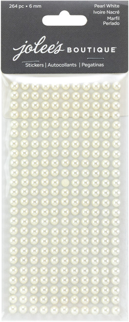 6 Pack - Jolee's Pearl Sticker Sheet 6MM-Ivory - 5A002ML6-1GP09 - 191648181623