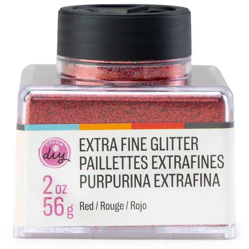 4 Pack - CousinDIY Glitter Stacker 2oz-Red - 5A002XQ8-5196 - 191648186222