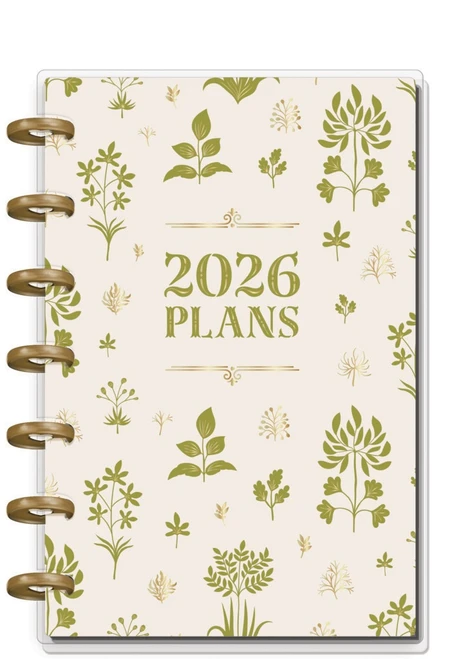 3 Pack - Happy Planner Mini 12 Month Disc Bound Dated Planner-Herbarium; Jan '26 - Dec '26 - 5A0036WK-1H80Q - 673807709805