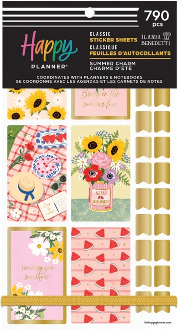 3 Pack - Happy Planner Big 30 Sheet Sticker Value Pack-Summer Charm Classic - 5A0036W9-1H81B - 673807708334