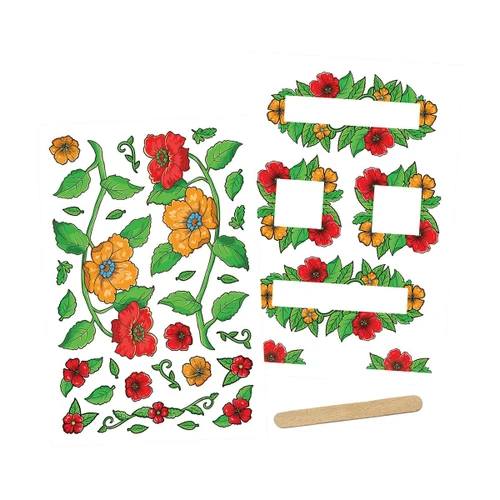10 Pack - Tonic Studios Rub-Ons-Poppies Floral Frames - 5A002H6F-1GJR5