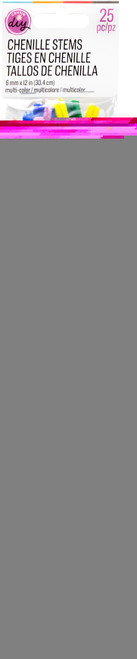 12 Pack - CousinDIY Chenille Stems 6mmx12" 25/Pkg-Multi-Colored - CHNSTM6M-00469 - 191648093896
