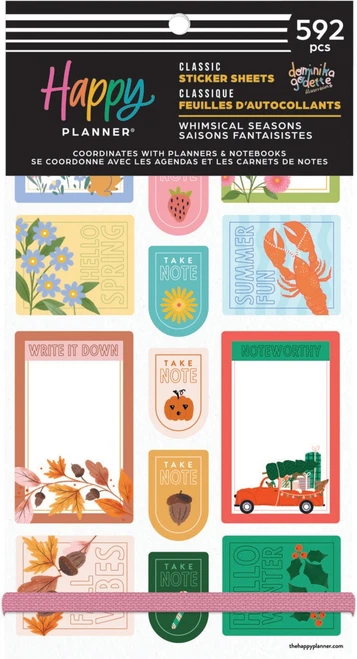 3 Pack - Happy Planner Sticker Value Pack 30/Sheets-Whimsical Seasons - 5A002X5H-1GY2R - 673807696495