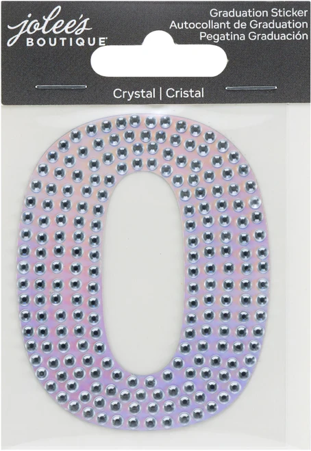 6 Pack - Jolee's Number Sticker -Crystal #0 - 5A002MK9-1GP0Q - 191648181371