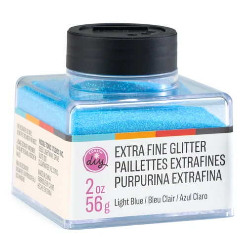 4 Pack - CousinDIY Glitter Stacker 2oz-Light Blue - 5A002XQ8-5185