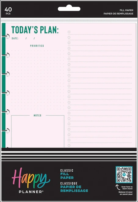 4 Pack - Happy Planner Classic Fill Paper-Vivid Brights - 5A002FPR-1GH2M - 673807689510