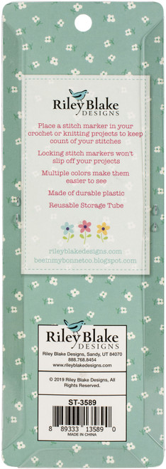 6 Pack - Riley Blake Stitch Markers 18/Pkg- - STYN3589