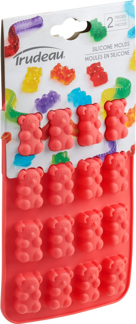 4 Pack - Trudeau Silicone Chocolate Mold 2/Pkg-Gummy Bears - 09119229