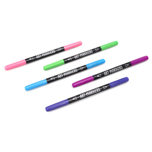 3 Pack - American Crafts Dual Tip Art Markers Value Pack 30/Pkg-Fine & Broad - 350000