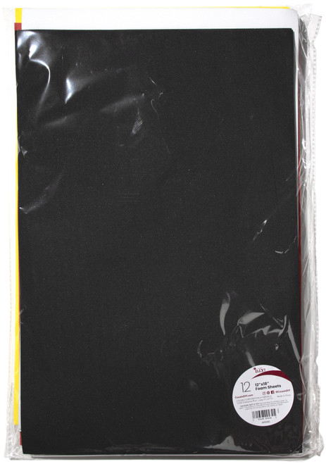 5 Pack - CousinDIY Foam Sheets 12"X18" 12/Pkg-Basic Colors - 40000595 - 191648094305