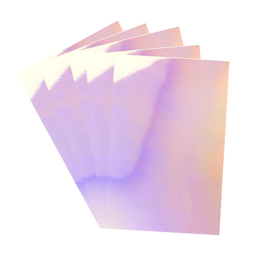 8 Pack - Craft Perfect Gloss Iridescent Mirror Cardstock 8.5"X11"-Prismatic Pink - 5A0023WX-8751E