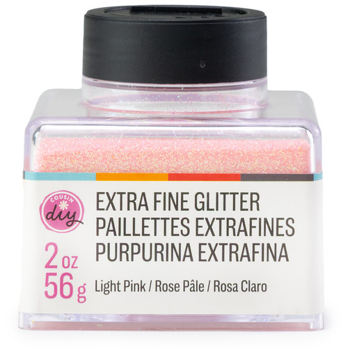 4 Pack - CousinDIY Glitter Stacker 2oz-Light Pink - 5A002XQ8-5129 - 191648186307