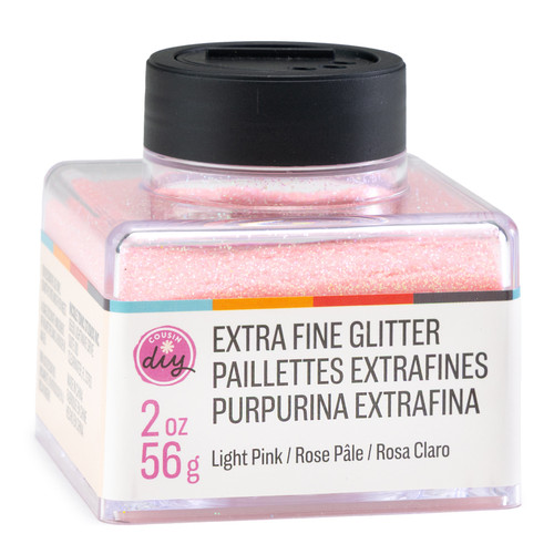 4 Pack - CousinDIY Glitter Stacker 2oz-Light Pink - 5A002XQ8-5129