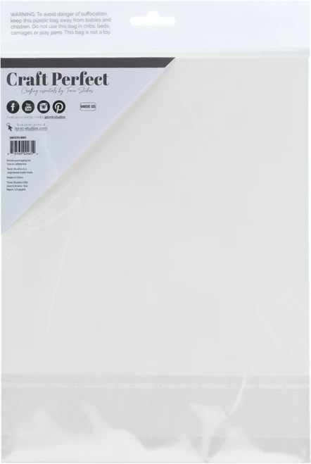 8 Pack - Craft Perfect Satin Mirror Cardstock 8.5"X11" 5/Pkg-Satin Smooth Mint - MIRRORS-9465E