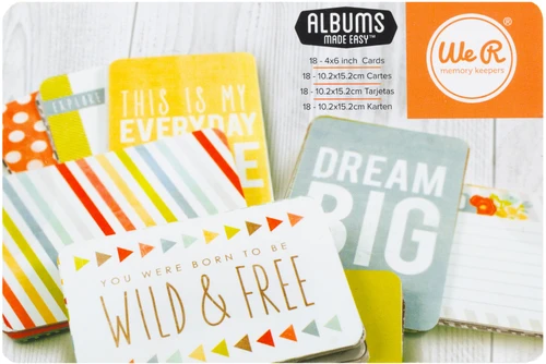 4 Pack - We R Albums Made Easy Journaling Cards 18/Pkg-Day Dreamer - 5A002WTM-1GXP7 - 633356623885