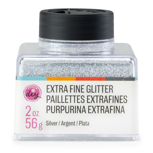 4 Pack - CousinDIY Glitter Stacker 2oz-Silver - 5A002XQ8-5142 - 191648186178