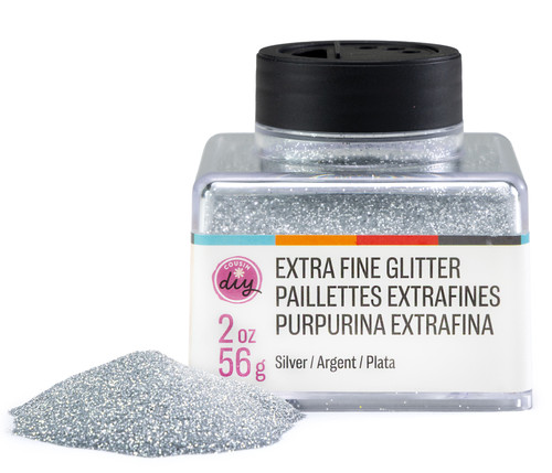 4 Pack - CousinDIY Glitter Stacker 2oz-Silver - 5A002XQ8-5142