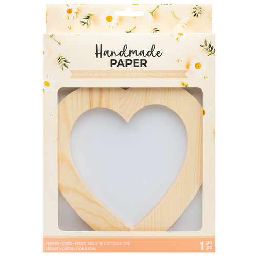3 Pack - American Crafts Handmade Paper Mold And Deckle Kit-Heart - 34030782 - 765468085258