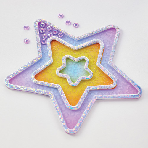 6 Pack - Creativity for Kids Bubble Gems(TM) Super Sticker Kit-Star - 5A0029YW-1GDDQ