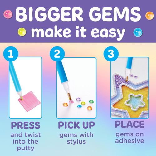 6 Pack - Creativity for Kids Bubble Gems(TM) Super Sticker Kit-Star - 5A0029YW-1GDDQ