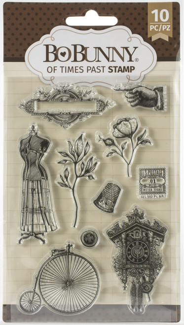 144 Pack - BoBunny Stamps-Of Times Past - 7311087 - 665573110879