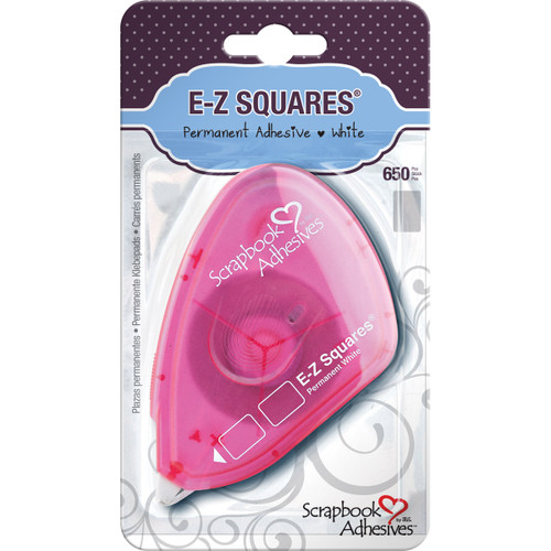 6 Pack - Scrapbook Adhesives E-Z Square Tabs 650/Pkg-Permanent - 01607 - 093616016077