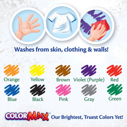 6 Pack - Crayola Ultra-Clean Fine Line Washable Markers 10/Pkg-Classic Colors - 58-7852