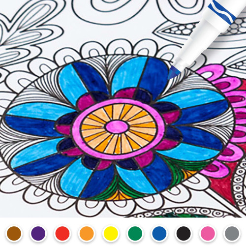 6 Pack - Crayola Ultra-Clean Fine Line Washable Markers 10/Pkg-Classic Colors - 58-7852