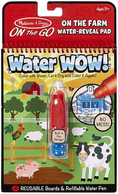 6 Pack - Melissa & Doug On The Go Water Wow!-On The Farm - MD9232 - 000772092326