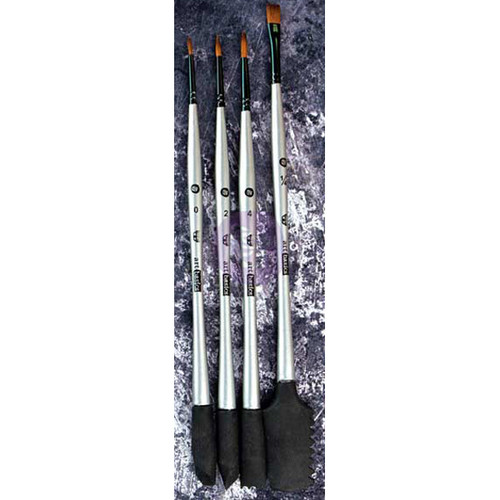 6 Pack - Finnabair Art Basics Double-Ended Brush Set 4/Pkg-Texture #2 - 963866