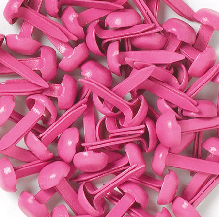 12 Pack - Doodlebug Mini Brads .125" 25/Pkg-Bubble Gum - BRADS-070 - 811470000700
