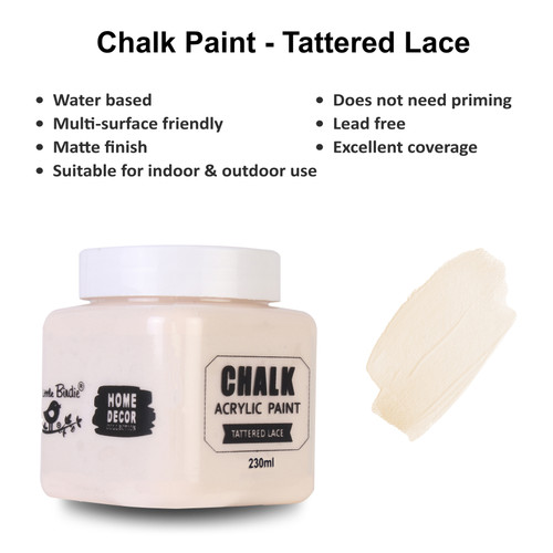 6 Pack - Little Birdie Home Decor Chalk Paint-Tattered Lace - CR96190
