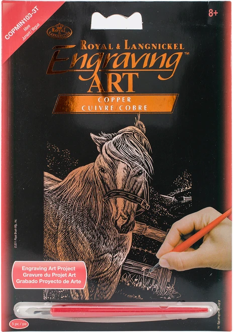 12 Pack - Royal & Langnickel(R) Copper Foil Engraving Art Kit 5"X7"-Mare - COPMIN-103 - 090672944078