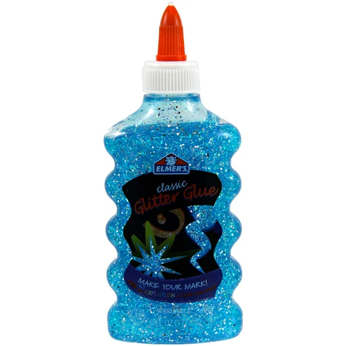 6 Pack - Elmer's Classic Glitter Glue 6oz-Blue - ELMGG-E323 - 026000000031