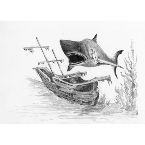12 Pack - Royal & Langnickel(R) Sketching Made Easy Kit 5"X7"-Shark - SKMIN-105