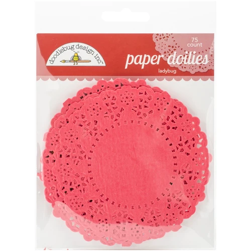 6 Pack - Doodlebug Doilies 4.5" 75/Pkg-Ladybug - DD-4453 - 842715044531