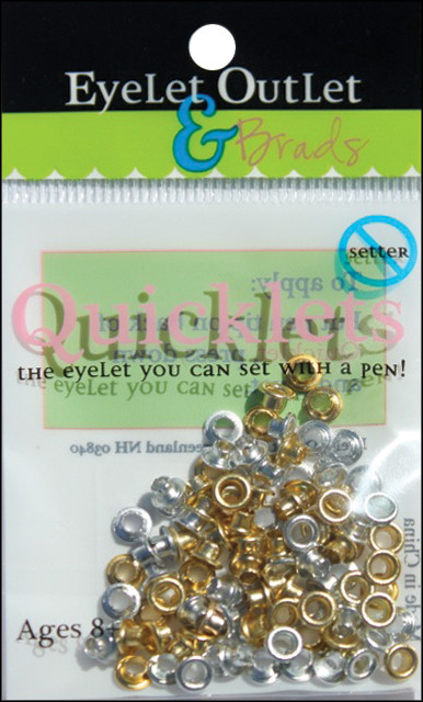 6 Pack - Eyelet Outlet Quicklets Round 84/Pkg-Anodized 2 - QRND-953 - 879693009535