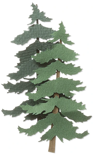 6 Pack - Jolee's By You Dimensional Stickers-Pine Trees - JJAB071B - 015586565133