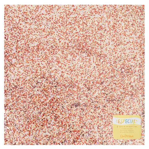 15 Pack - Obed Marshall Especial Specialty Paper 12"X12"-Chunky Glitter Cardstock - OM003856 - 718813910330