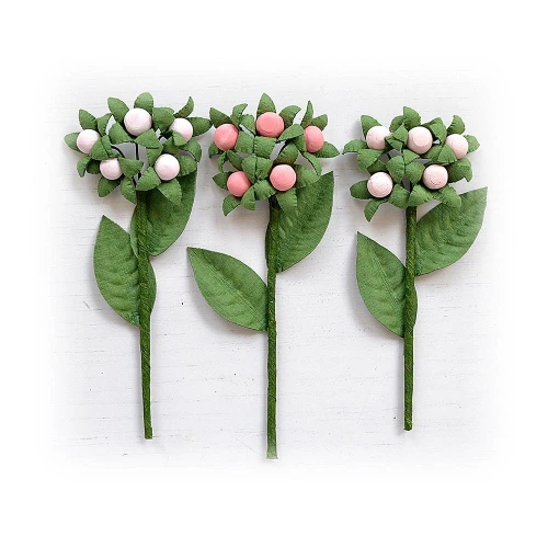 6 Pack - Little Birdie Berry Branch 3/Pkg-Celebrate Life - BBRANCH-83101