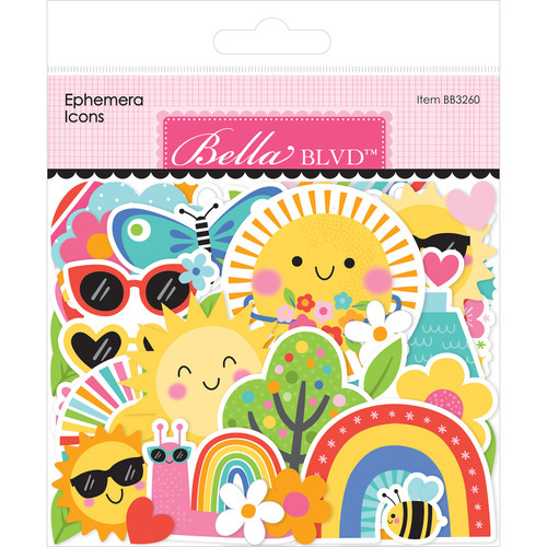 6 Pack - Bella Blvd Icons Ephemera-Walking on Sunshine - 5A003RJT-1HN84 - 810176552605