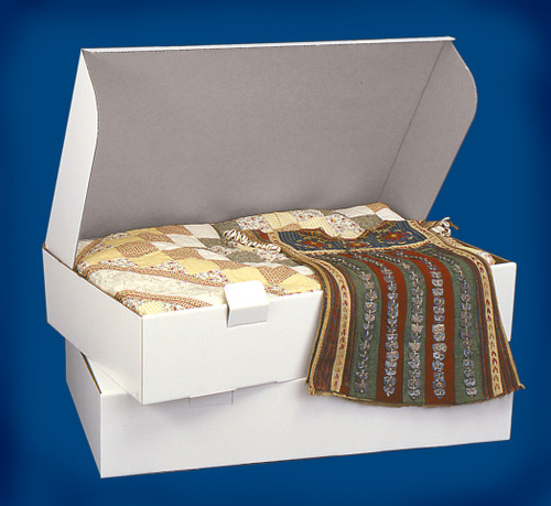 3 Pack - PROP-IT Acid-Free Museum Quality Storage Chest for Textiles-Large Size 6"X18"X30" - 1400