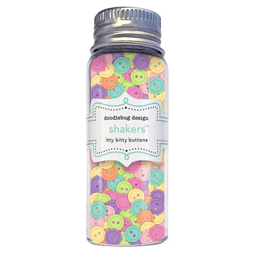 6 Pack - Doodlebug Shakers-Itty Bitty Buttons - 5A003SN8-1HP6L - 842715090750