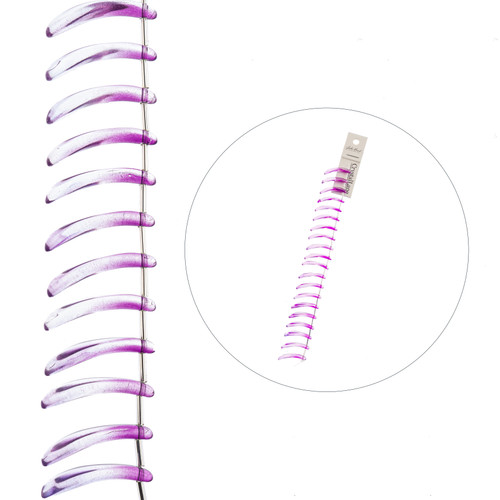 3 Pack - John Bead Crystal Lane DIY Flower Bead Strand 7" 19/Pkg-Long Leaf, Purple - 5A003QFZ-1HM3G