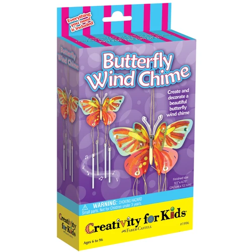 3 Pack - Creativity For Kids Butterfly Wind Chime Kit- - 1996000 - 092633199602