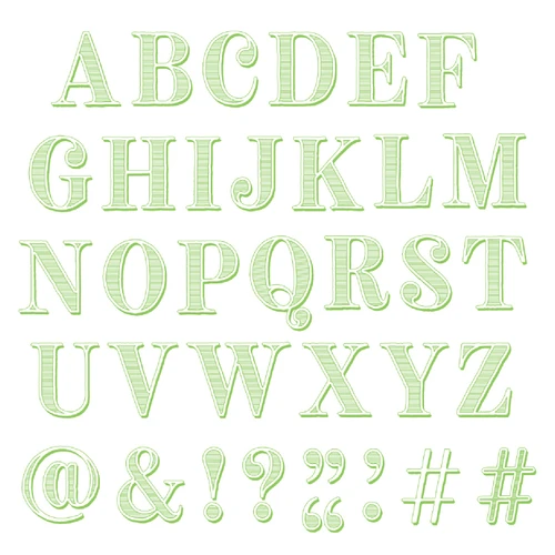 Sizzix Clear Stamps Set By 49 & Market-Textured Alphabet - 5A003T8H-1HQ3C