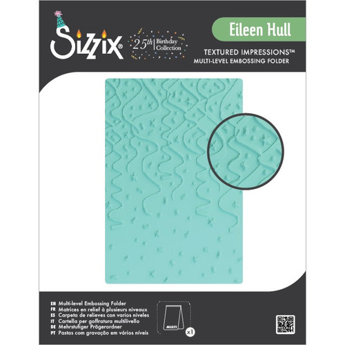 Sizzix Multi-Level Textured Impressions Embossing-Party Time - 5A003S5T-1HP0Z - 630454294603