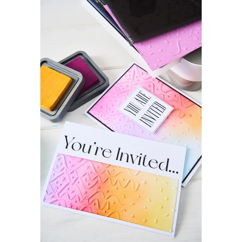 Sizzix Multi-Level Textured Impressions Embossing-Party Time - 5A003S5T-1HP0Z