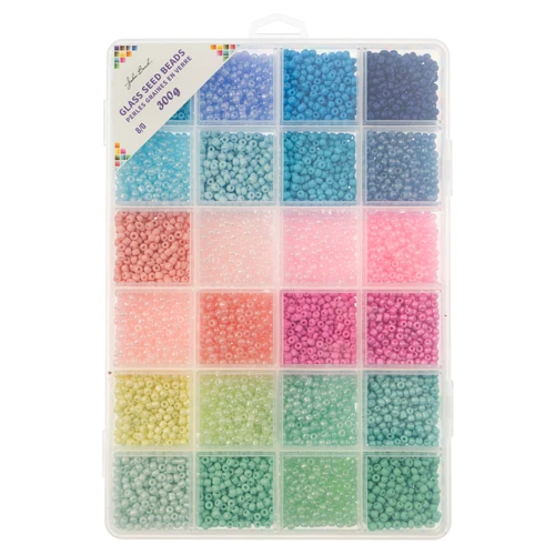 John Bead Glass Seed Beads 8/0 300g-Pastel Dream - 5A003M8D-1HHM9 - 665772312937